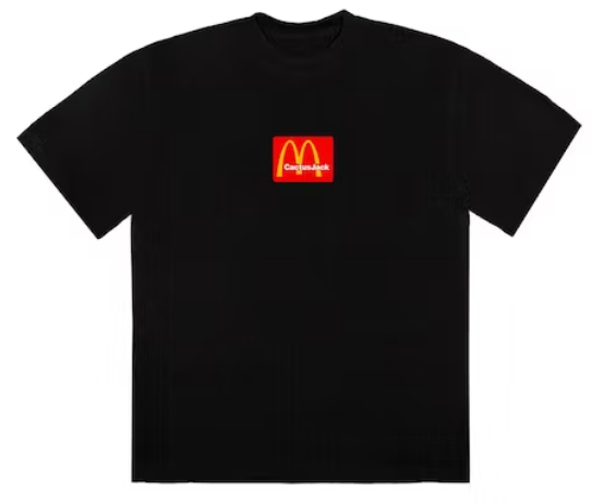 Travis Scott x McDonald's Sesame II T-shirt Black Red