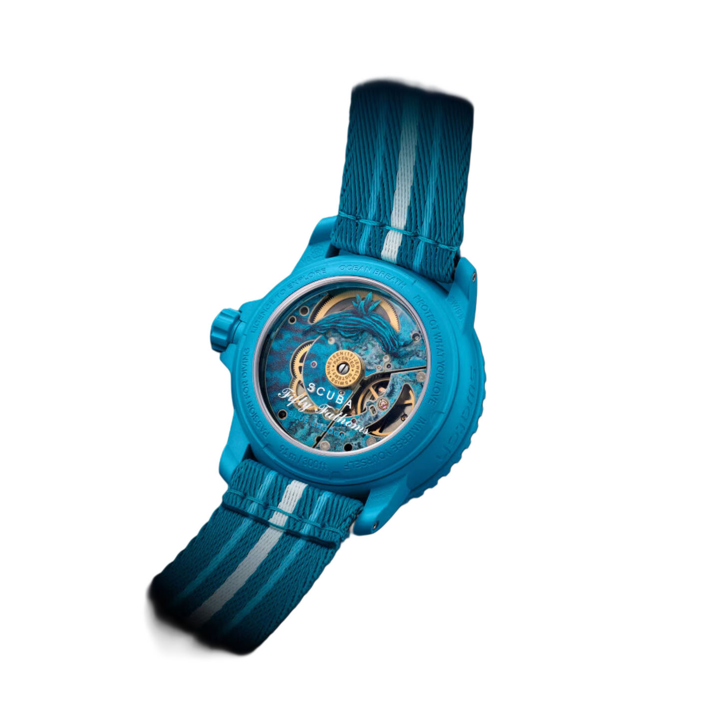 Blancpain x Swatch Scuba Fifty Fathoms Blue Lagoon SO35L400