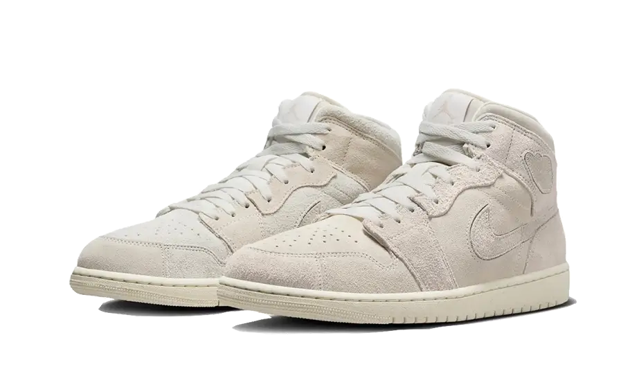 Air Jordan 1 Mid Craft Suede Ivory - FQ3224-100 / FN7449-100