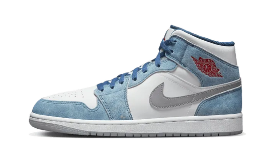 Air Jordan Air Jordan 1 Mid French Blue Fire Red - DN3706-401 / DR6235-401