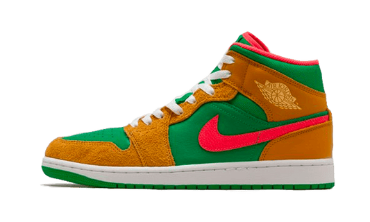 Air Jordan 1 Mid Wheat Watermelon - DX4332-700