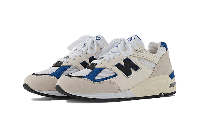 New Balance New Balance 990 v2 Made In USA White Blue - M990WB2