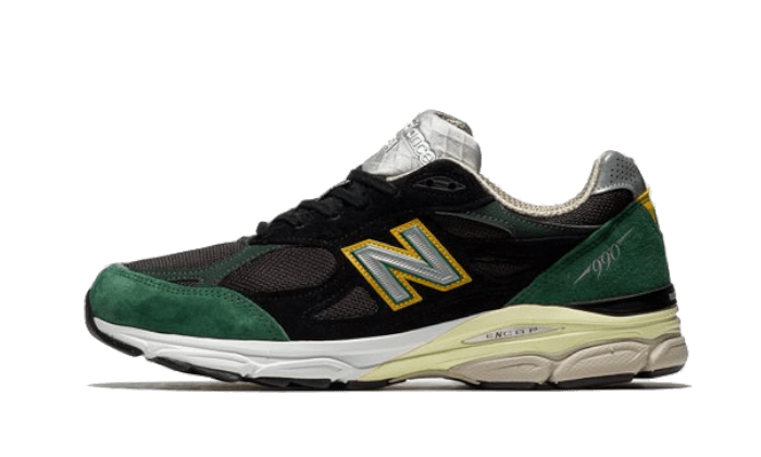 New Balance New Balance 990 V3 Black Green Yellow - M990CP3